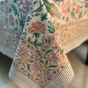 Indigo Bloom Handblock Bedsheet