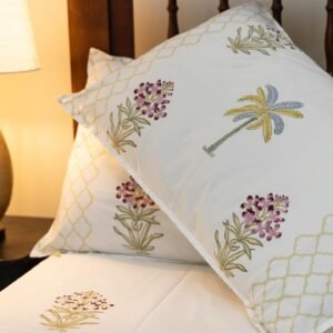Blush Bloom Cotton Cushion Cover
